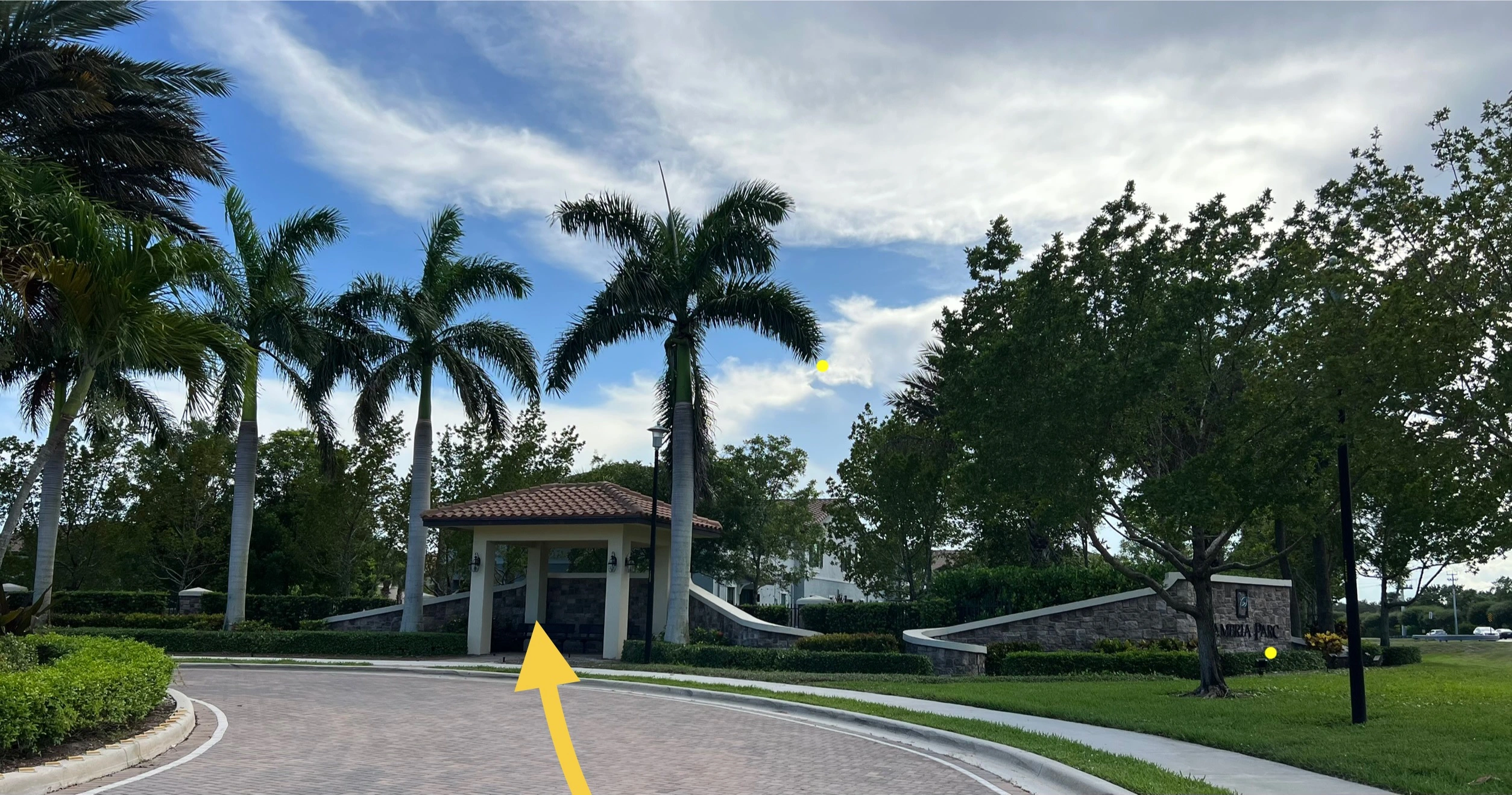 Cambria Parc Drop-Off Area